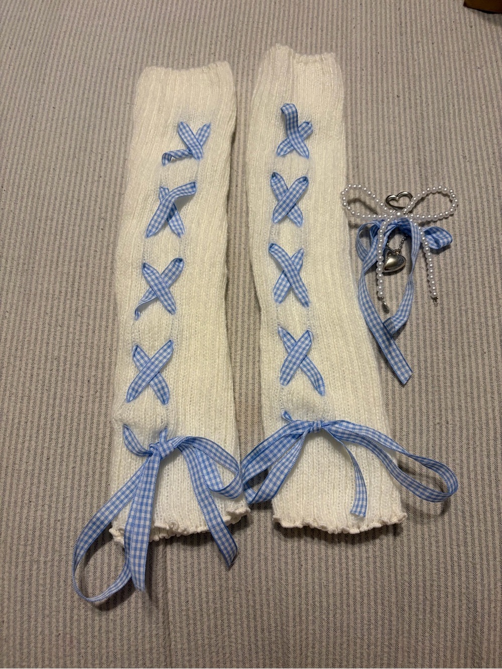 New Leg Warmers and Matching Keychain